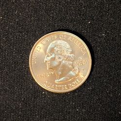 24K Gold-Plated Connecticut Quarter Dollar