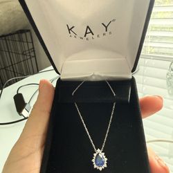 Blue sapphire necklace
