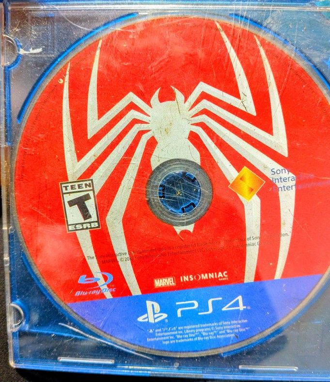 Ps4 Spiderman Marvel 2018 Game DISC Only