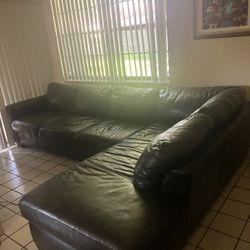 Italian Leather Sleeper Sectional-Must Go By Next Tuesday!!