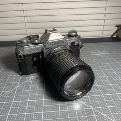 Canon AE-1 For Parts Untested With 135mm macro Lens 