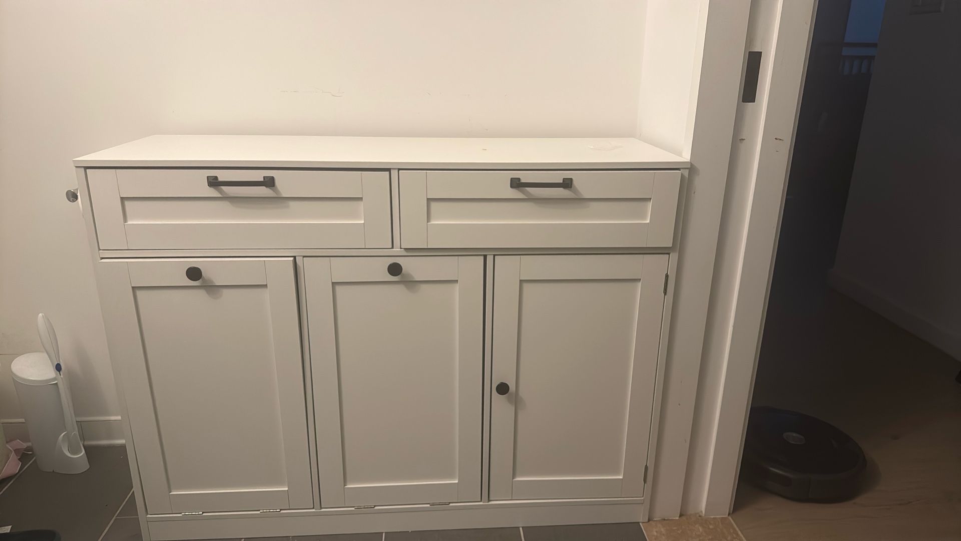 Double Tilt Out Laundry Hamper Cabinet