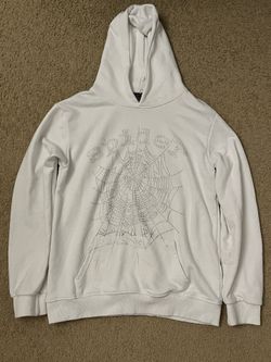 white spider hoodie
