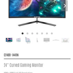 144hz Sceptre gaming Monitor Used