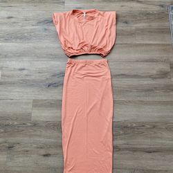 Women’s 2-piece Crop Skirt Set, Size Small