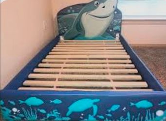 Shark twin bed for kids