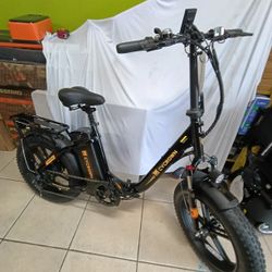 CYCROWN CycFree Electric Bike for Adults Up to 25MPH, 48V 20Ah Removable Battery Foldable Ebike with 750W Motor, 75 Miles Folding Ebikes for Adults 2