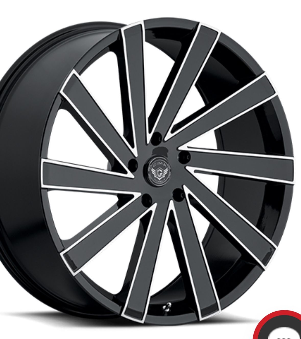 Gima 22” rims with 245/30 Pirelli all season tire