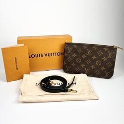 Louis Vuitton Monogram Double Zip Pochette M69203