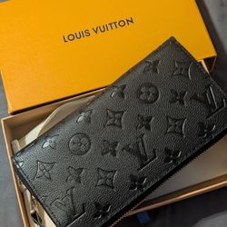 Authentic Louis Vuitton Black Leather Wallet Used A Few Times 