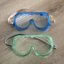 Practice Safety Goggles Set Of 2 blue and green