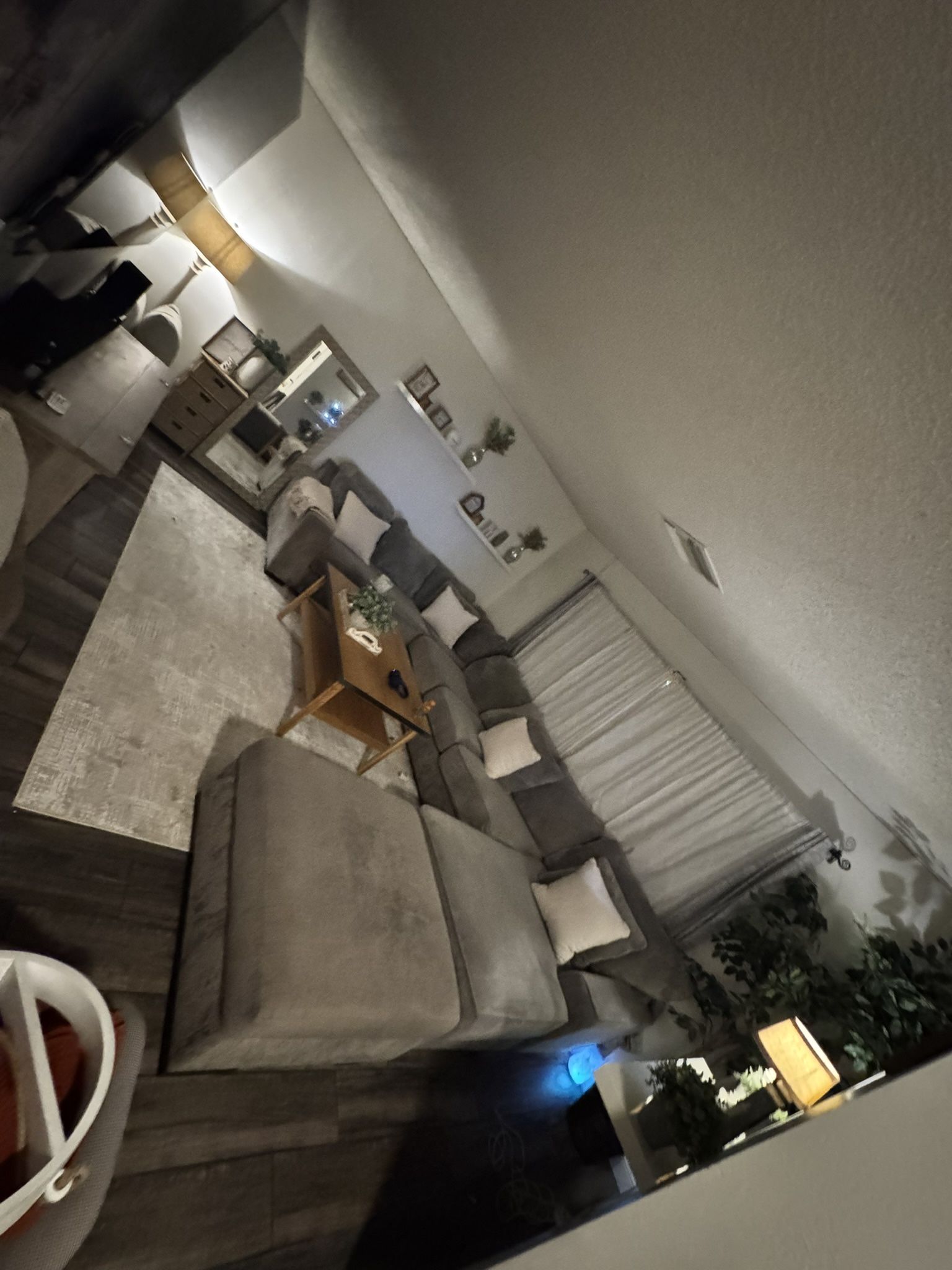 Big Sectional Grey Couches With Ottoman 