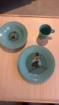 Authentic 90’s Homer Laughlin Looney Tunes Fiestaware- Daffy Duck