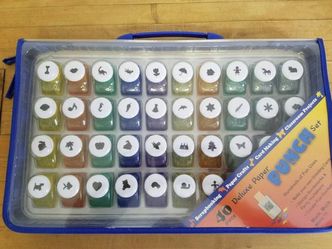 Kids Shapes and Designs Kraft Paper Punch Set, 40 Pieces