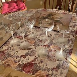 Avon Humming Bird Crystal Glasses