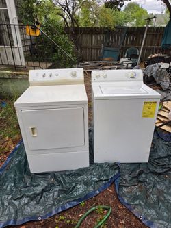 Maytag Dryer and GE Top-Load Washer Set