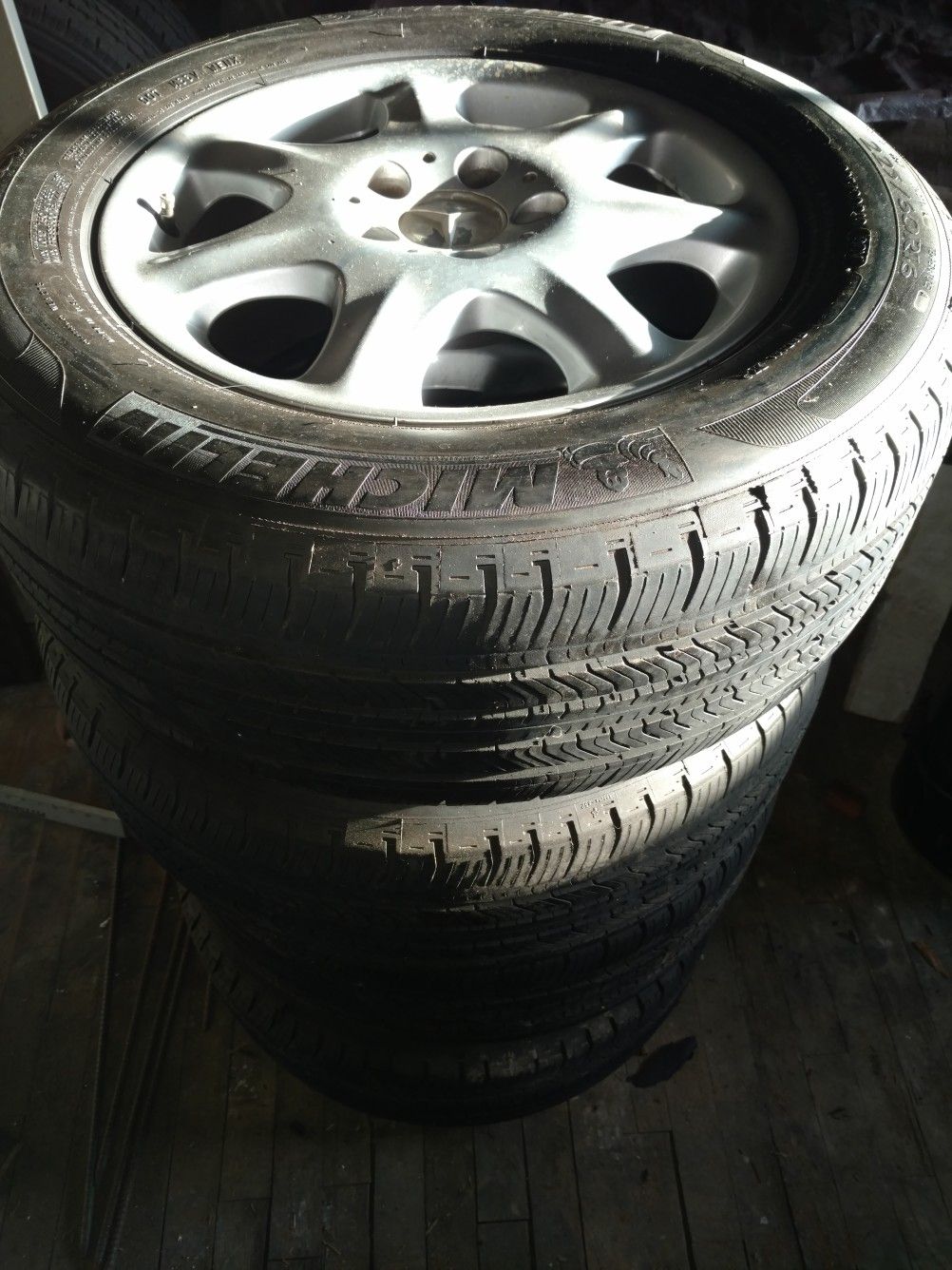5x112-16"inch MERCEDES-BENZ Wheels w/Michelin 225/60R16 Tires