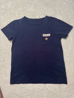 Gucci Navy Blue T-Shirt with Star Patch 110cm