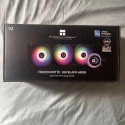 Frozen Notte 360 Black ARGB V2 Water Cooling CPU Cooler, 360 Black CPU Cooler