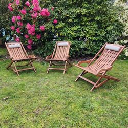 Wooden Swing Lounge Chairs