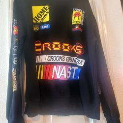 Crooks & Castles, Crooks Grand Prix, Nasty Pit Crew Rare sweatshirt Size Medium 