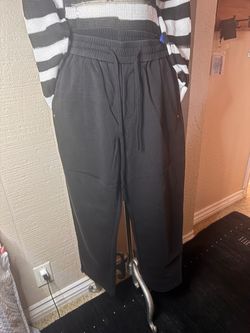 Dark black Drawstring Sweatpants