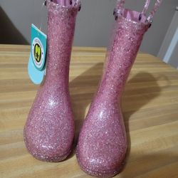 Brand New Little Girl Rain Boots Lightup Size 9