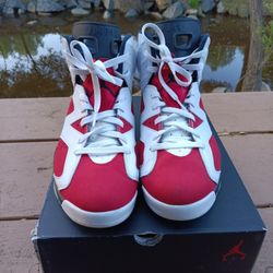 Air Jordan 6 Retro Sz 10.5 White/Black-Carmine