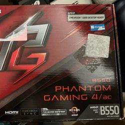 ASRock B550 Phantom Gaming 4 AC Supports 3rd Gen AMD AM4 Ryzen™ / Future AMD Ryzen™ Processors Motherboard