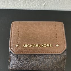 MICHAEL KORS Brown Leather Wallet