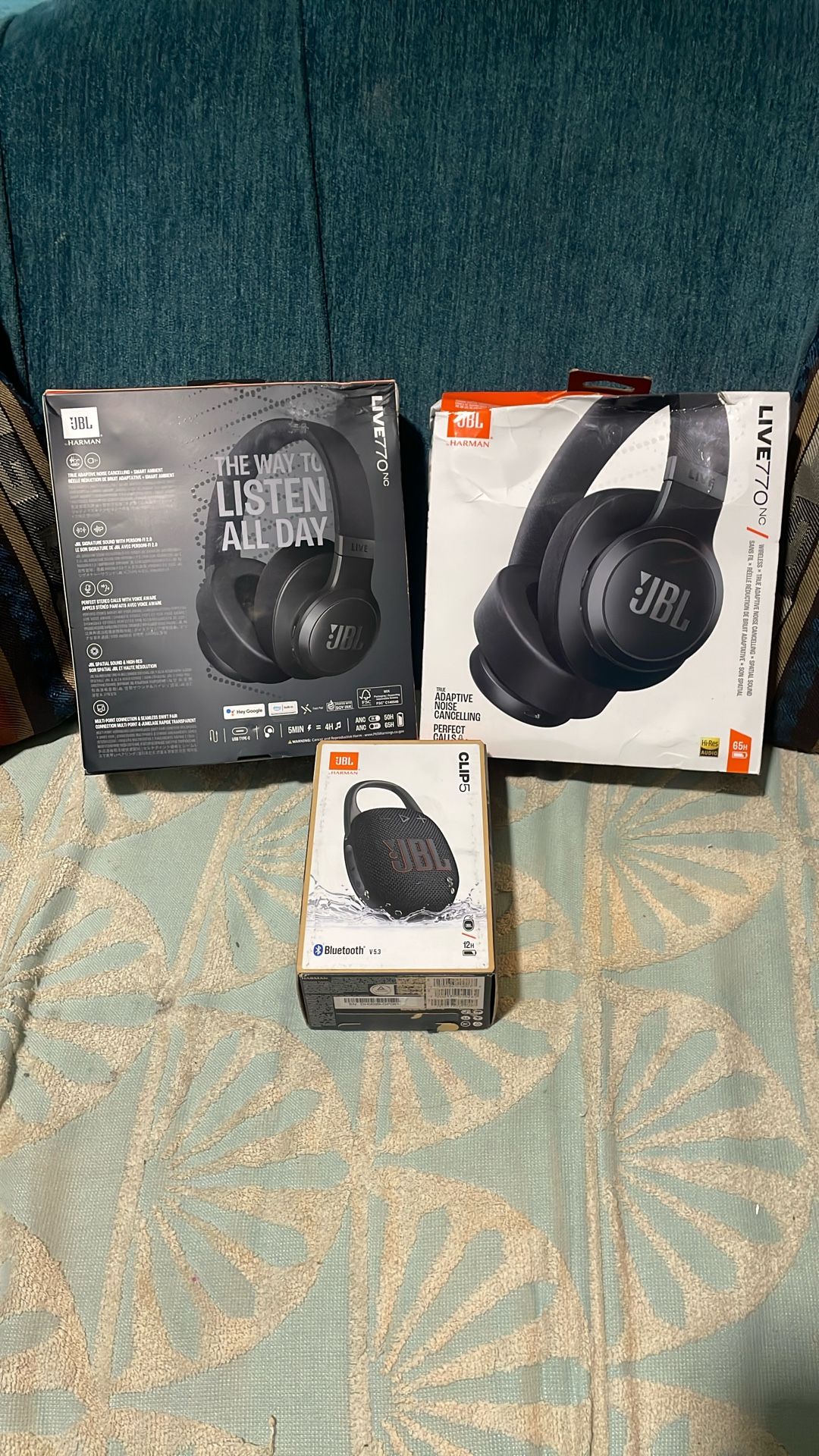 JBL headphones and Speaker