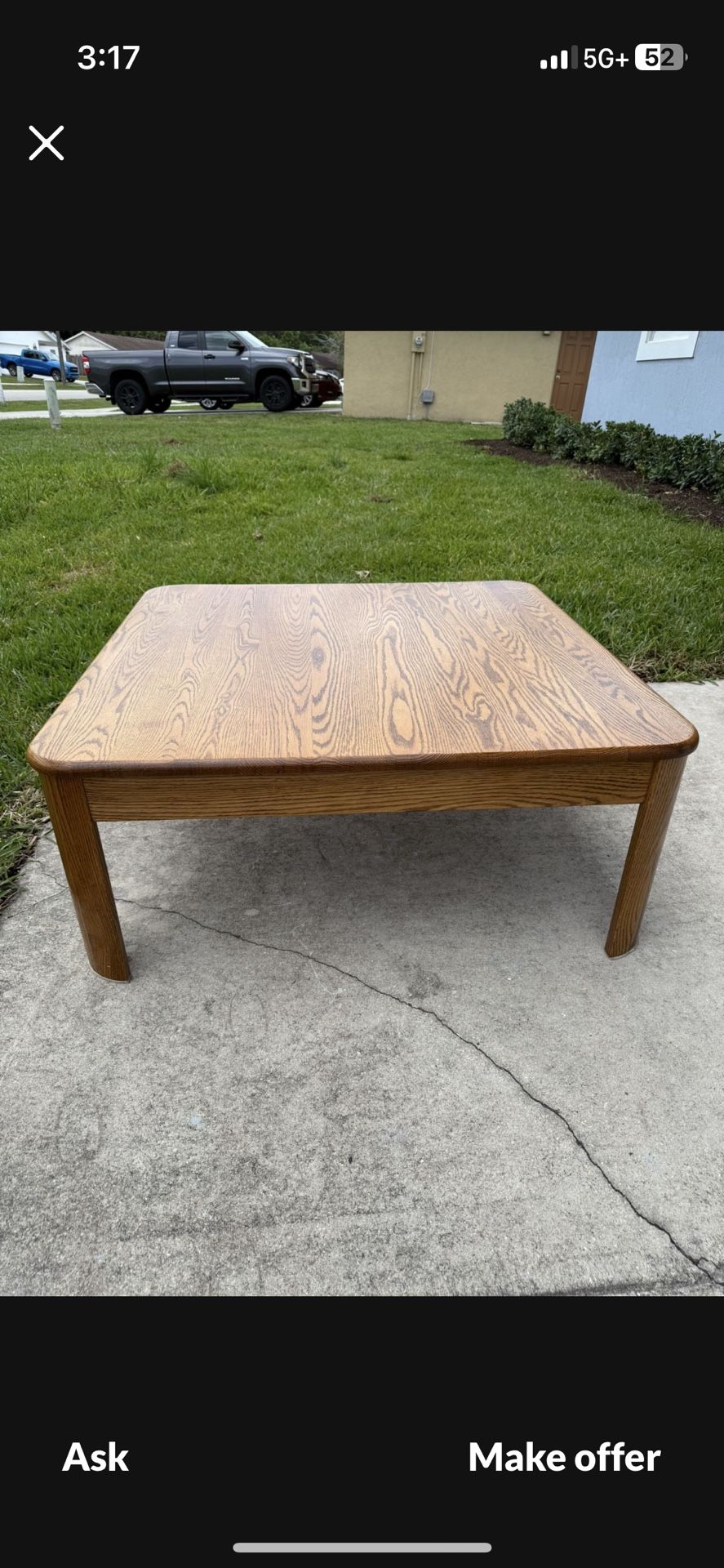 Oak Coffee Table In Great Shape