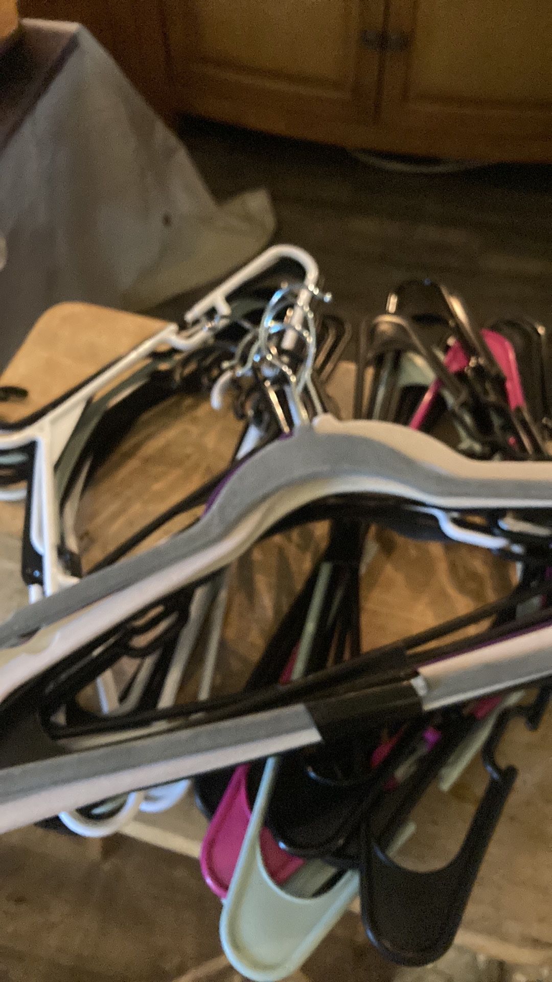 33. Clothes hangers.