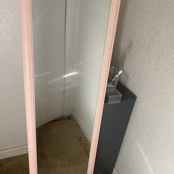 Pink full body mirror