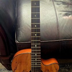 Luna Gypsy Exotic Spalt- Gloss Guitar 