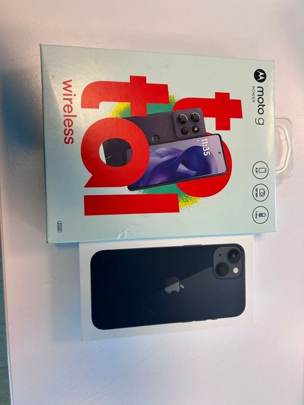 Get I Phone 13 and Moto G Power 5 G FOR FREE at Total Wireless Store ( Plan Charges And Tax May Apply)