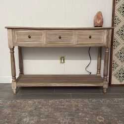 Entry Way Table With Drawers