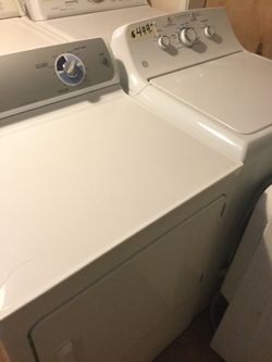 Ge washer and dryer set/ 90 day warranty/ delivery and installation are available