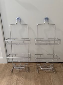 2-Piece Stainless Steel 3-Tier Shower Caddy Set – Wall Mounted
