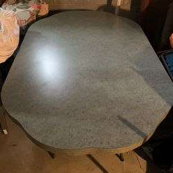 Formica Kitchen Table, Scalloped