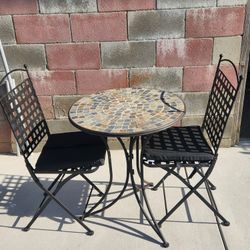 Wrought Iron Patio Table (Location In Description)