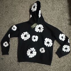 Denim tear hoodie size small fits like a medium