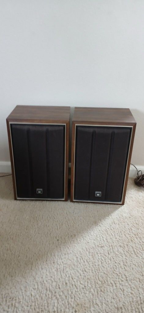 Vintage Sony Speakers Set 1970s Audio Sound System