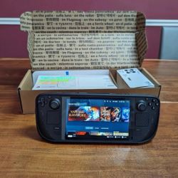 🔥🔥Working Perfectly Deck OLED 512 GB Handheld Gaming System - with 512 Micro SD - Dock