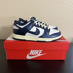 Nike Dunk Low PRM Vintage Navy Size 8.5W