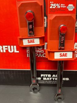 MILWAUKEE 3/8” and 5/16 “ COMBINATION WRENCHES.$8 each