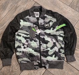 Phat Farm Camo Bomber Jacket with Tags