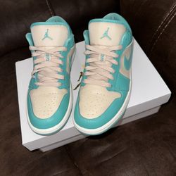 Women Air Jordan 1 Low ‘Tropical Teal Sandy Beige’ 