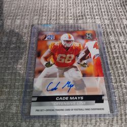 2021 Pro Set Cade Mays