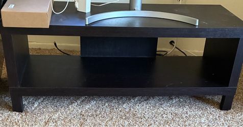 FREE Dark Brown Wood TV Stand with Shelf
